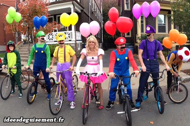 Déguisements de Cyclistes Mario