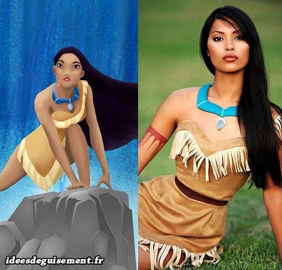 Déguisement de Pocahontas, indienne d'Amérique du nord
