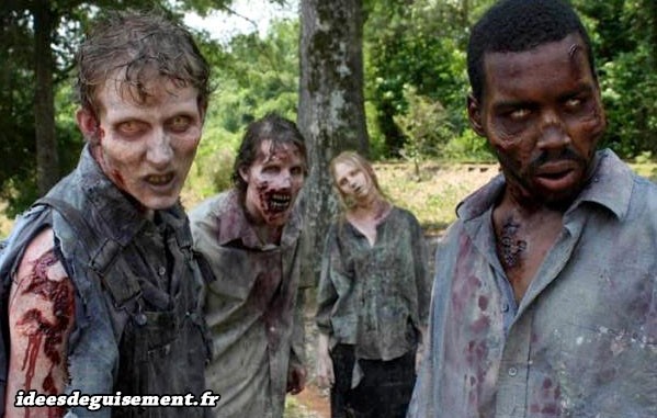 Costumes et maquillages de walkers de Walking Dead