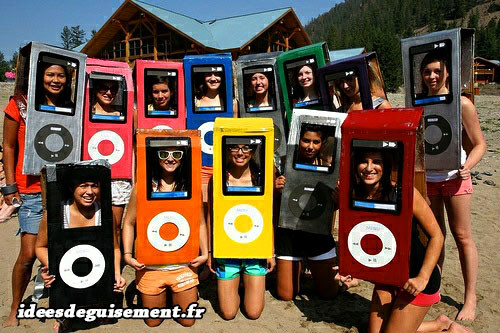 Déguisements colorés d'iPods