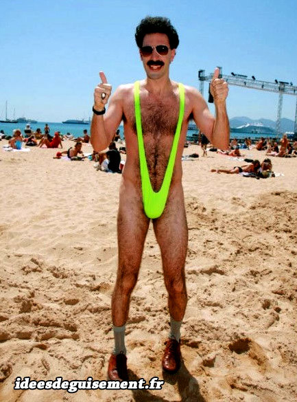 Borat en Mankini sur la palge