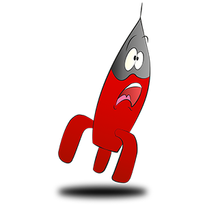 Costume de fusée rouge originale