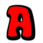 Red letter A