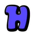 Purple letter H