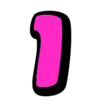 Fuchsia letter I