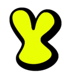 Yellow letter Y