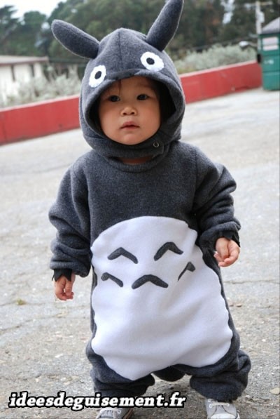 Déguisement pyjama comfortable de Totoro pour enfant