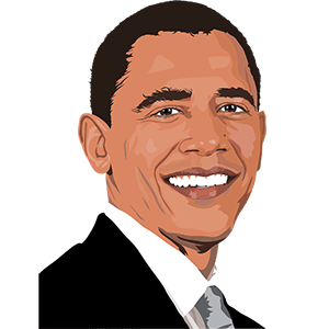 Dibujo de Barack Obama